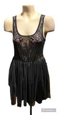 Wet seal black barbiecore dress